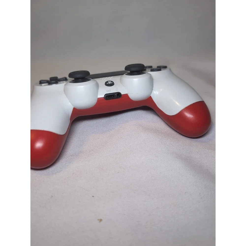 2x Sony PlayStation 4 PS4 Dual Shock 4 Wireless Controller - Red & White WORKS